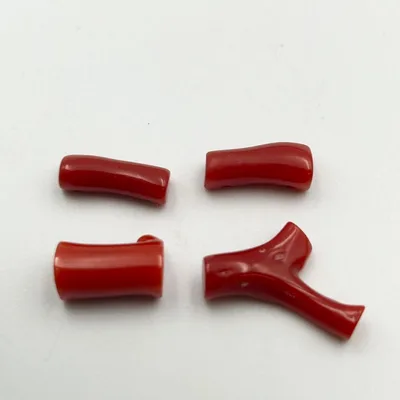 国産 天然 本珊瑚 ルース まとめ 3.3g. 赤珊瑚 血赤珊瑚 さんご 大11