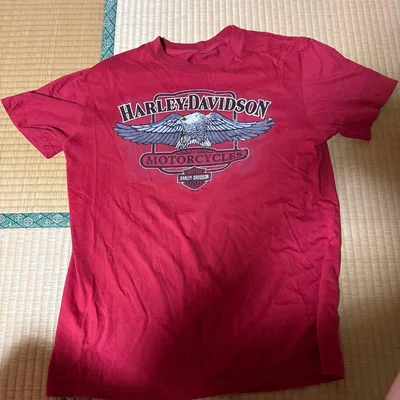 HARLEY-DAVIDSON Tシャツ レッド タグなし