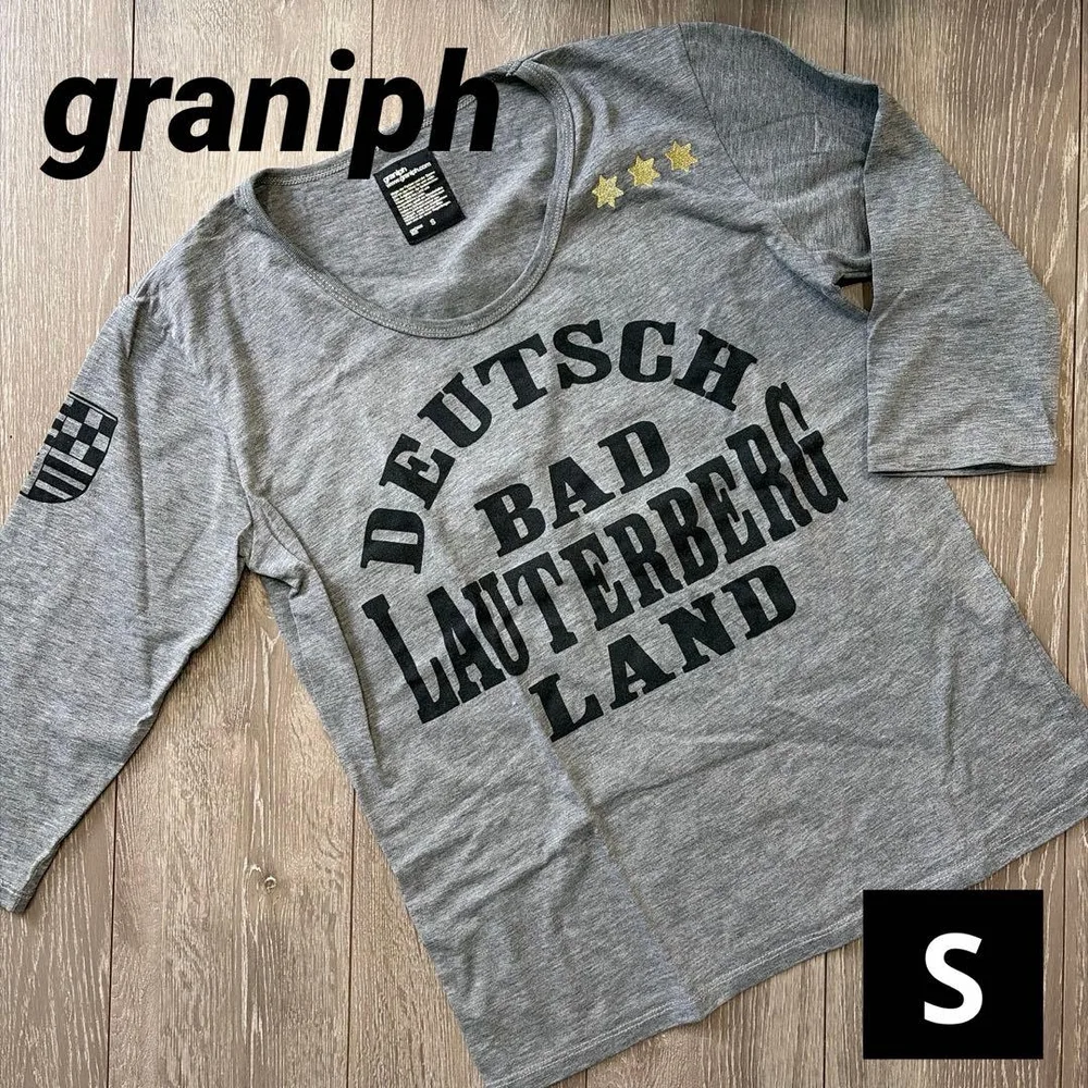 graniph 七分袖カットソー グレー S