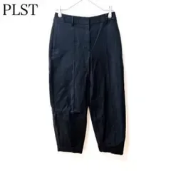 プラステ テーパードパンツ ブラック (M) センターライン ストレッチ 伸縮性
