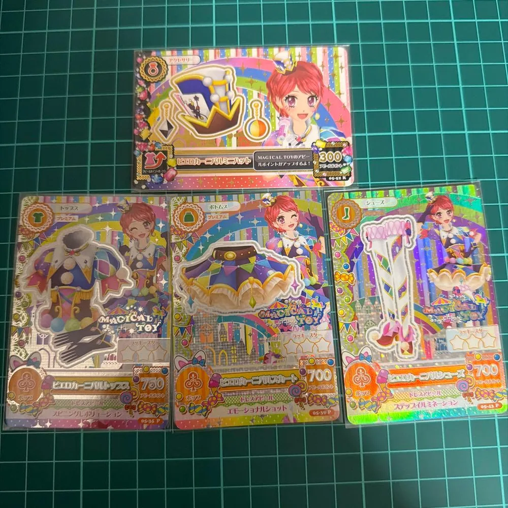 アイカツ 一ノ瀬かえで ピエロカーニバルコーデ 4枚セット