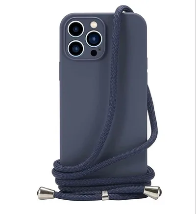 シンプルデザイン iPhone14Pro用ケース ショルダー ストラップ付き