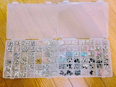 ハンドメイド用 デコパーツ チャーム 大量セット ケース付き