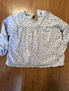 PETIT BATEAU 花柄長袖Tシャツ 2ans