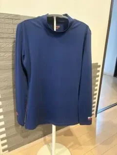 BEAMS GOLF モックネックシャツ ネイビー Lサイズ