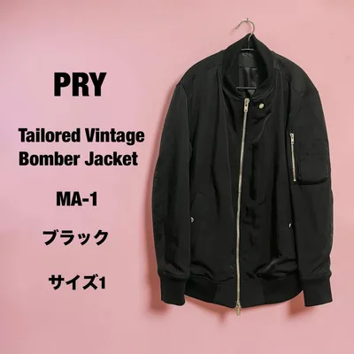 【新品】PRY シュウト MA-1 ボンバージャケット ブラック サイズ1