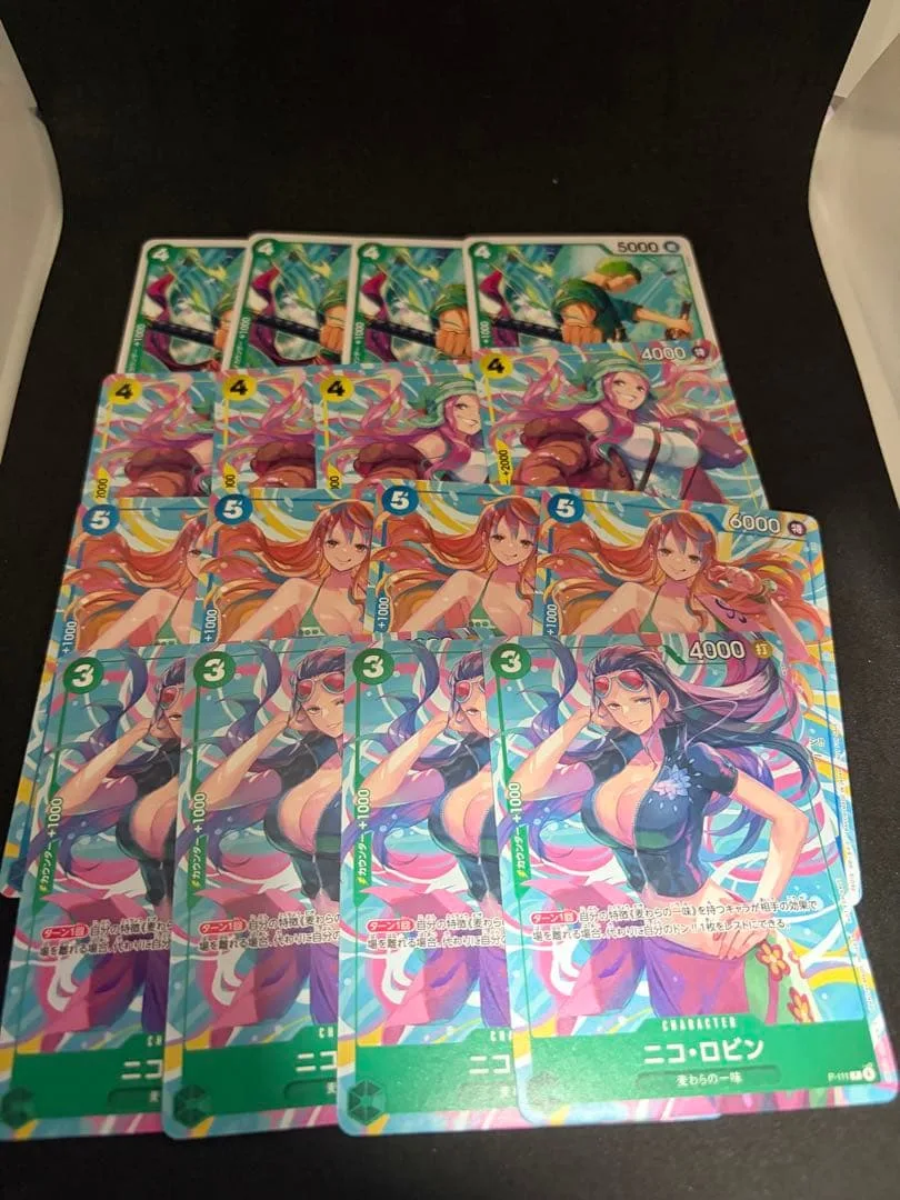 ワンピースカード 交流会プロモ 16枚セット P-111〜114 ゾロ ナミ