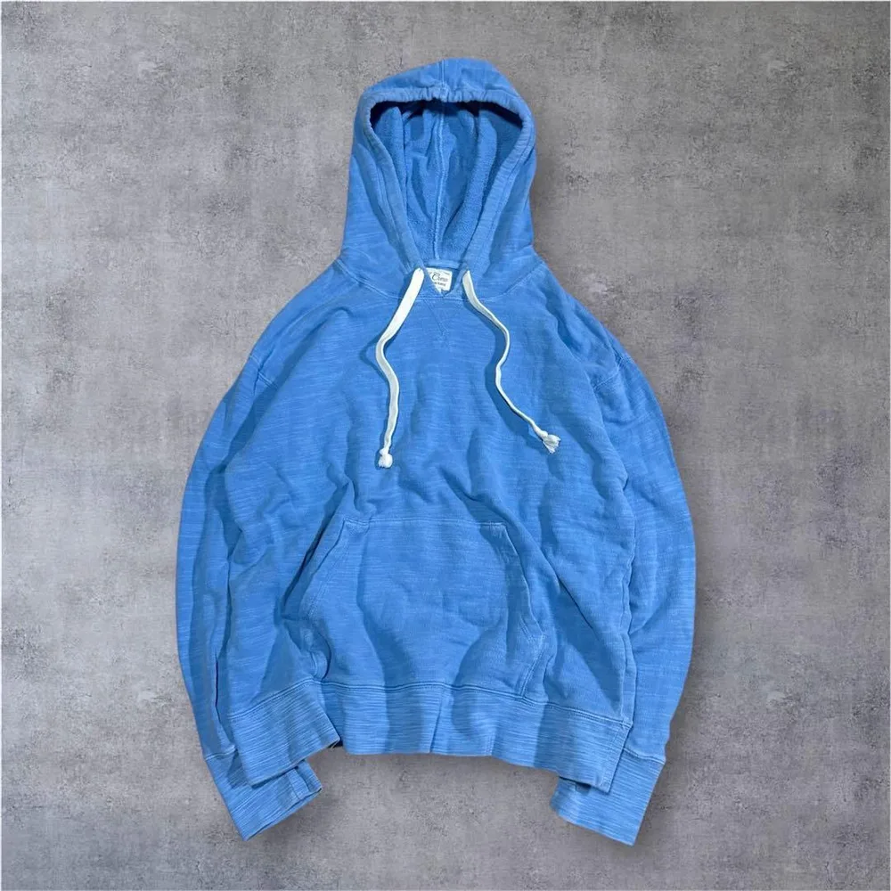 J.Crew 前Vガゼット パーカー 杢ライトブルー プルオーバー