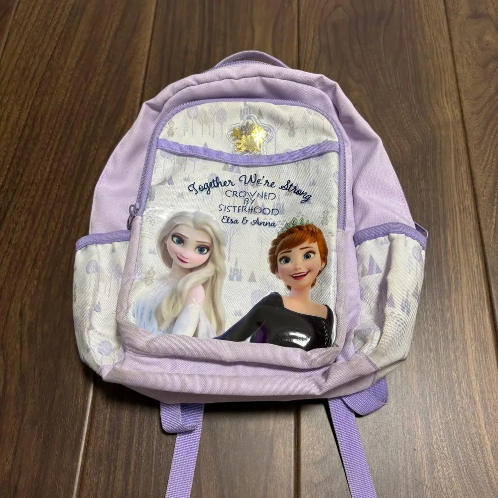 キラキラスパンコールリュック アナと雪の女王 パープル トイザらス限定