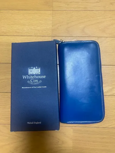 Whitehouse Cox 長財布 ブルー 限定 ホワイトハウスコックス
