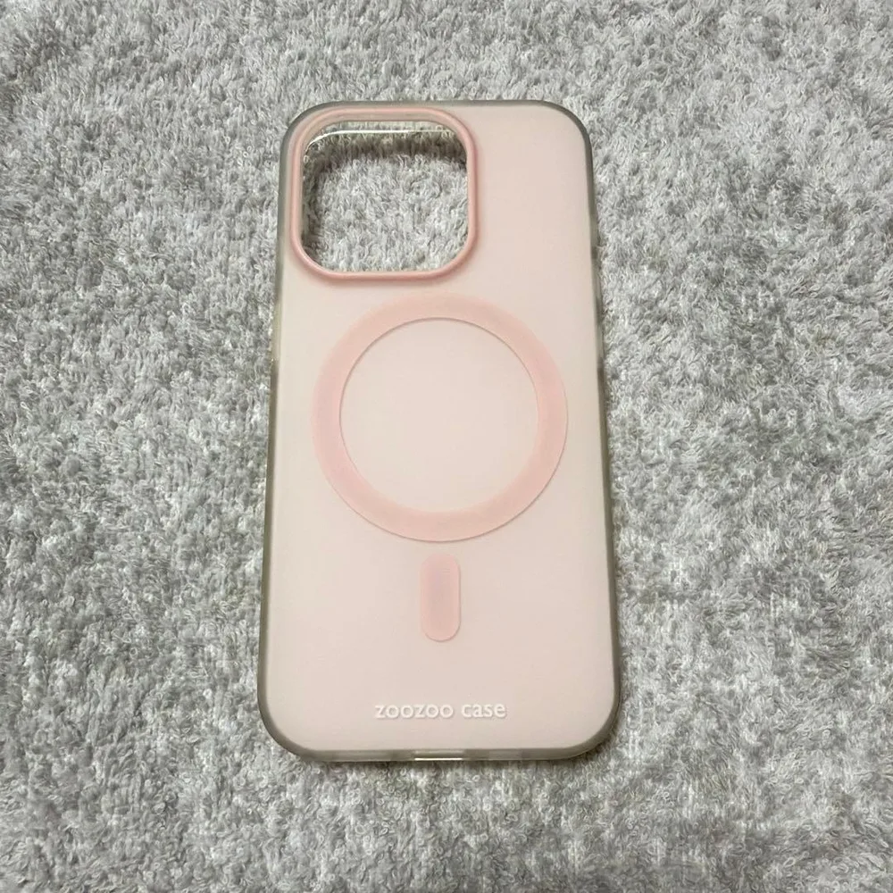 zoozoo case iPhone15プロ用 ケース ピンク マグフェイス対応