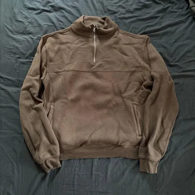 RHC × JERROD PAHL ハーフジップ スウェット ブラウン XL