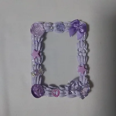 ハンドメイド 紫 トレカケース ホイップデコ