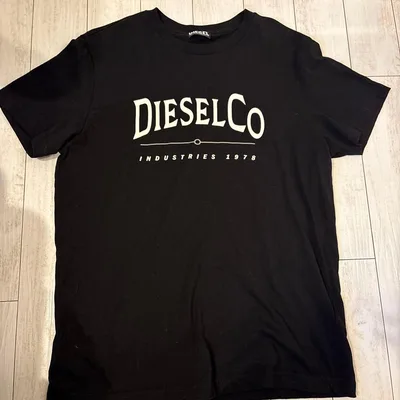 DIESEL Tシャツ ブラック ロゴプリント 正規品 Lサイズ