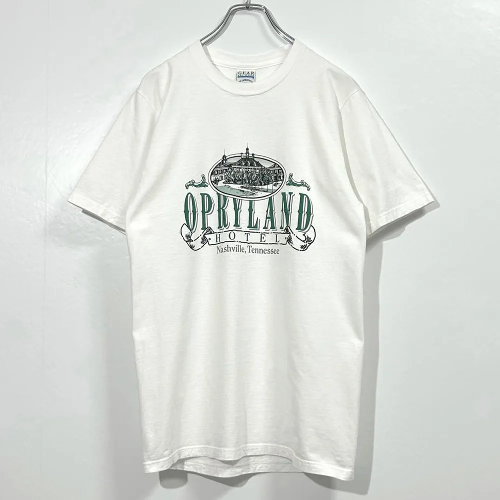 90sヴィンテージ・Tシャツ ホテル 企業物 USA テネシー 白M