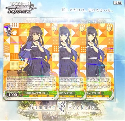 ヴァイスシュヴァルツ 海賊船と少女 鴎 RR 3枚セット