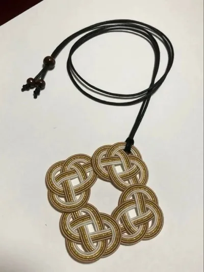 水引ハンドメイド ペンダント ネックレス