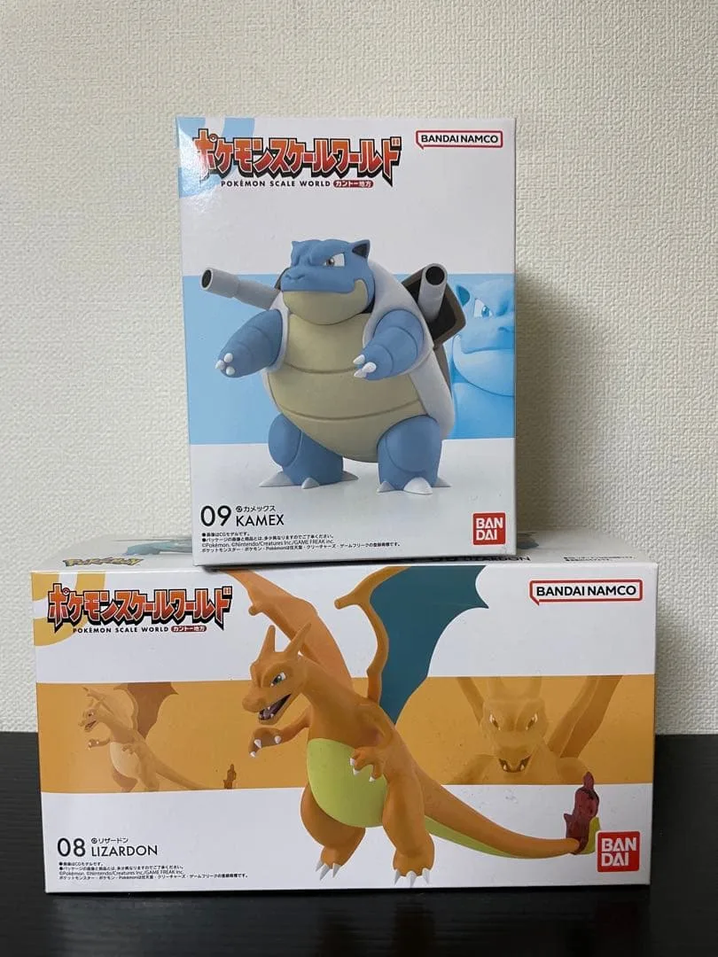 新品未使用 ポケモンスケールワールド フィギュア リザードン&カメックス