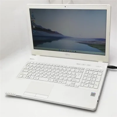WiFi有 白色 中古PC 富士通AH42/U Celeron DVD 即使用可