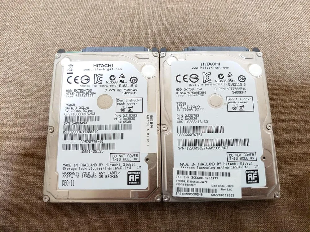 ✨2個セット✨HDD 750GB✨大容量✨2.5インチ✨10-11