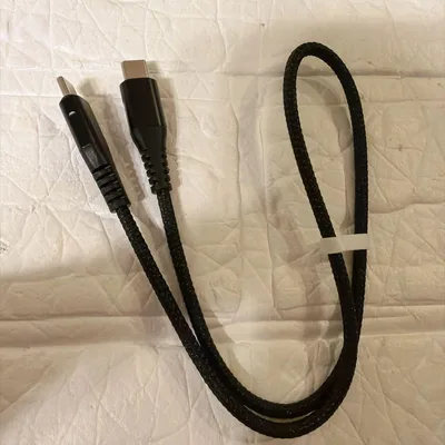 USB Type-C to Type-C ケーブル 50cm ナイロン ブラック