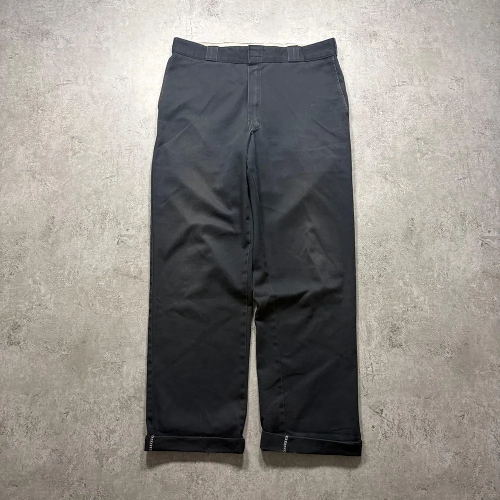 雰囲気最高✨Dickies874 ブラック W36L30 00s ヒゲ