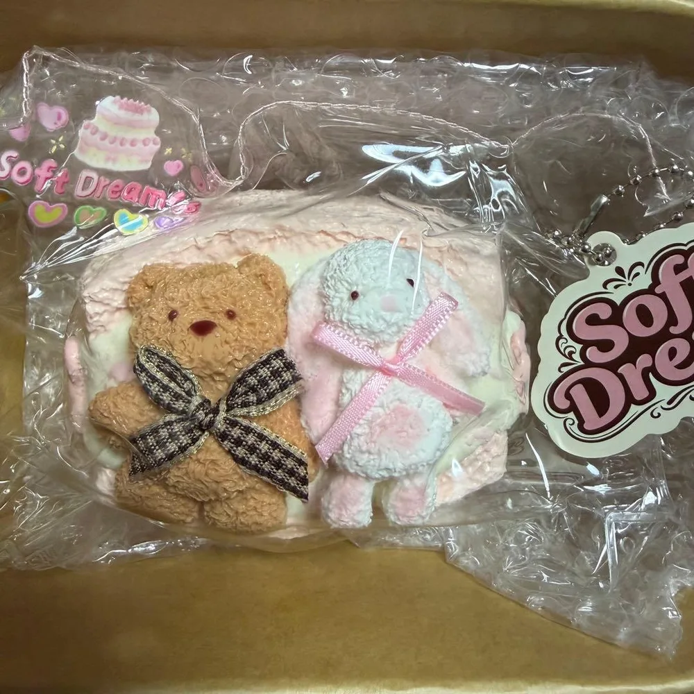 【レア】Soft Dreams スクイーズ シークレット くま うさぎ ケーキ