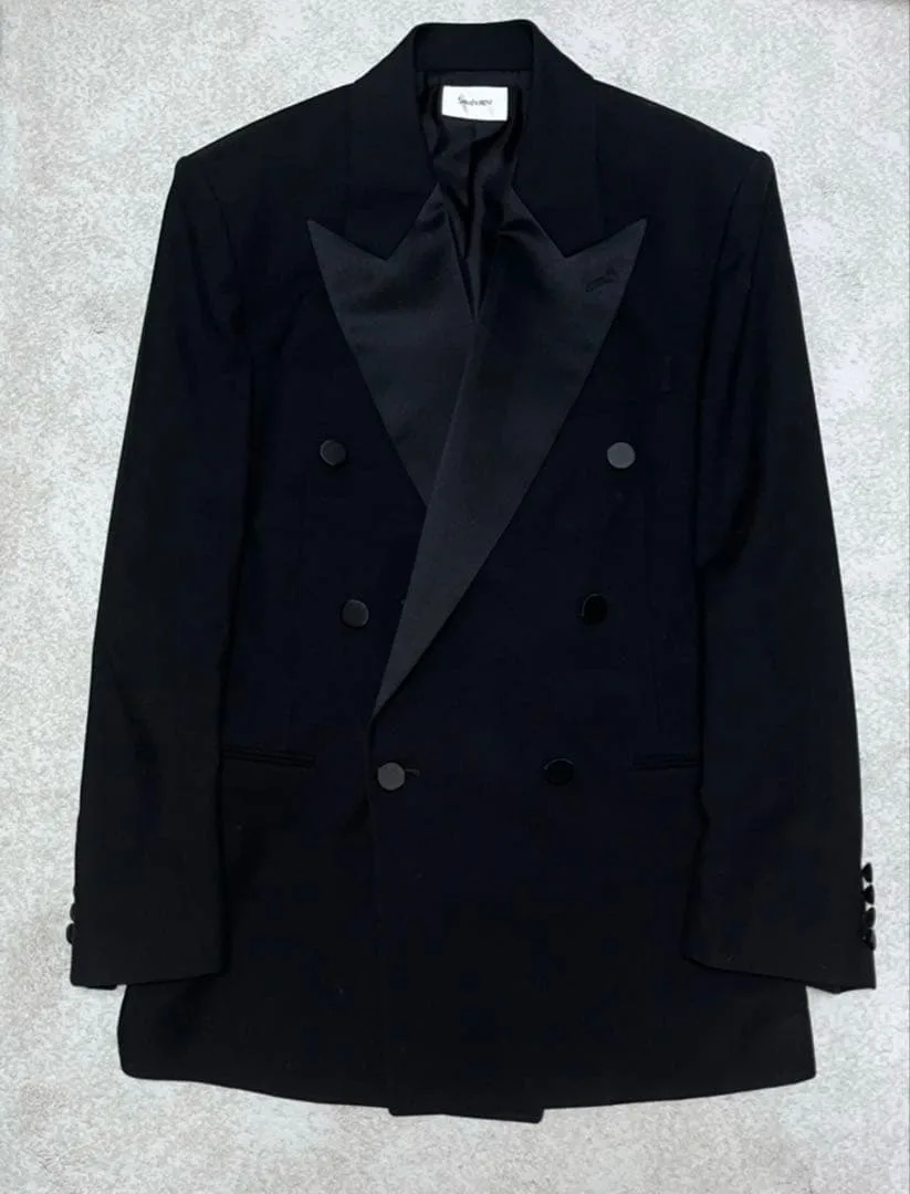 saint laurent スモーキングジャケット 新品 付属品完備 24aw