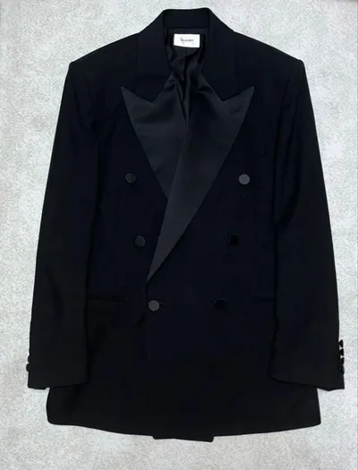 saint laurent スモーキングジャケット 新品 付属品完備 24aw