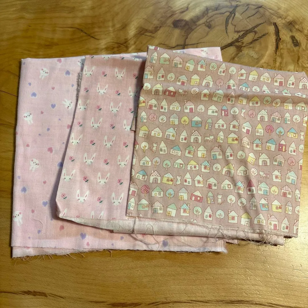 ダブルガーゼ ハンドメイド ピンク系 まとめ売り うさぎ ラビット 家 猫