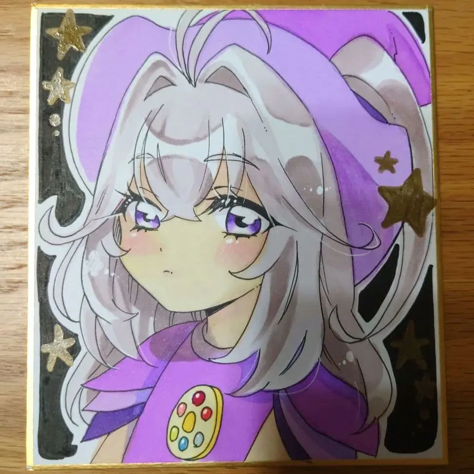 迷探偵プリキュア ファンアート 色紙 森亜るるか 手描きイラスト