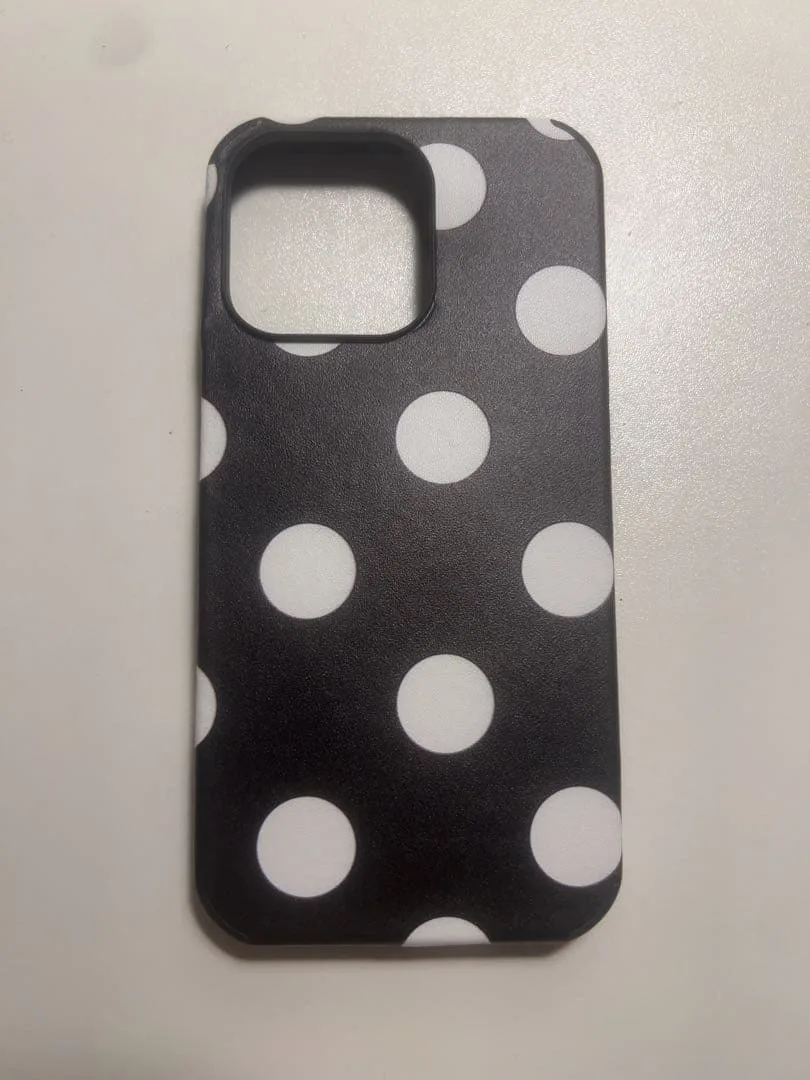 ドット柄スマホケースiPhone15