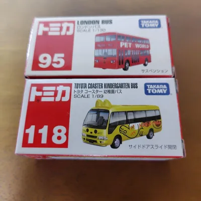 トミカ 95 ロンドンバス 118 トヨタコースター 幼稚園バス