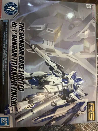 กันดั้มเบสลิมิเต็ด!! ️ RG 1/144 Hi-ν Gundam Titanium Finish