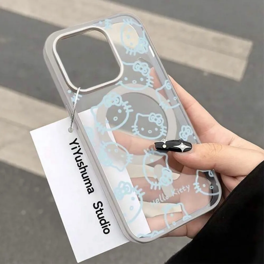 【美品】ハローキティ iPhone 13 ケース マグネット対応