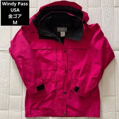 美品 90sノースフェイス マウンテンパーカーM ピンク USA製 金ゴア