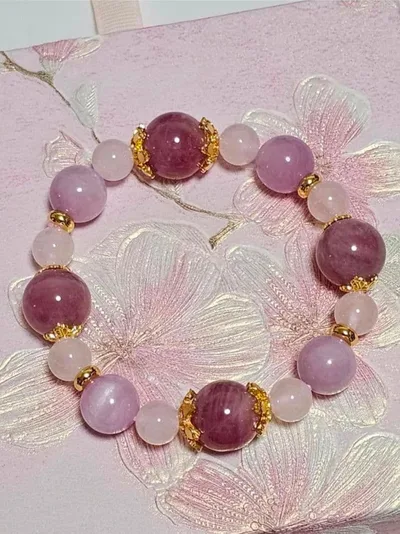 38.虹大玉ディープローズクォーツ虹シラークンツァイト♡虹ローズクォーツ♡内15