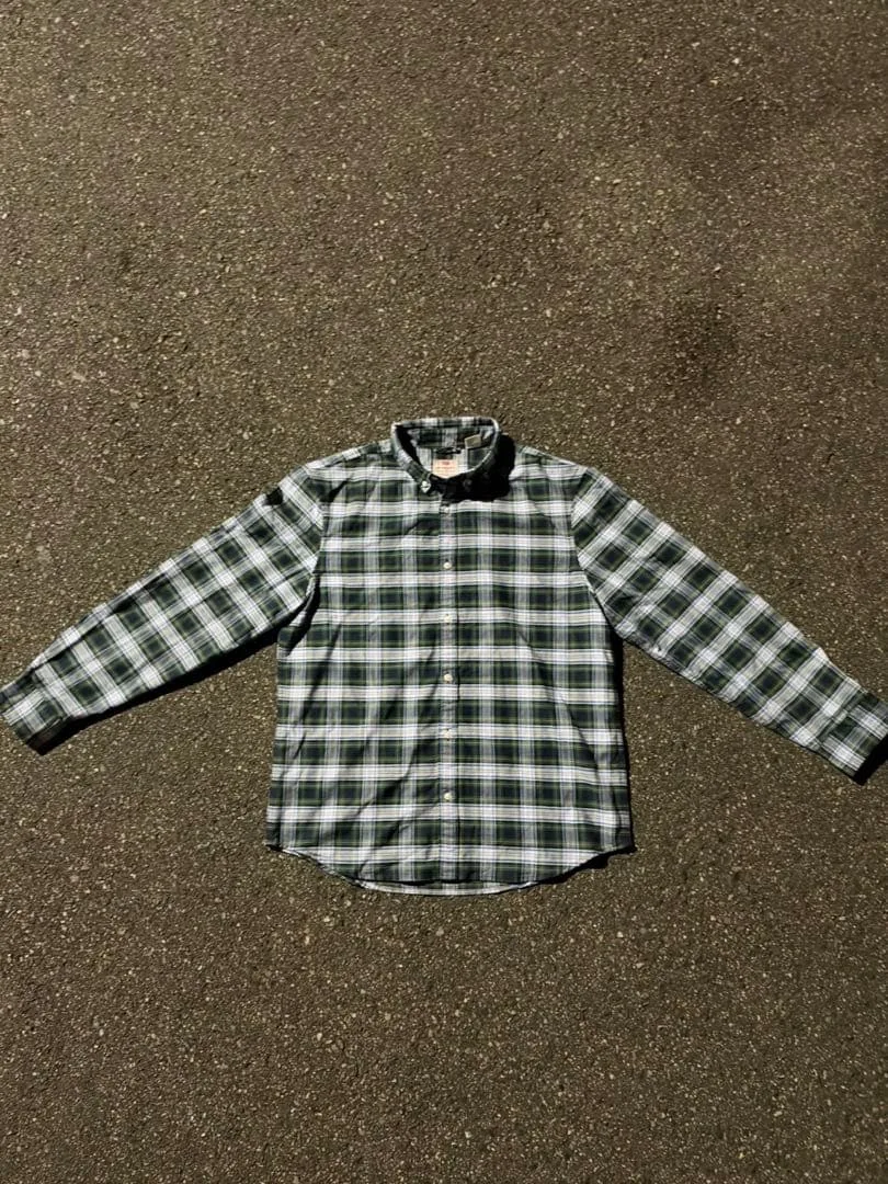 Levi's ネルシャツ チェック柄 グリーン M レア
