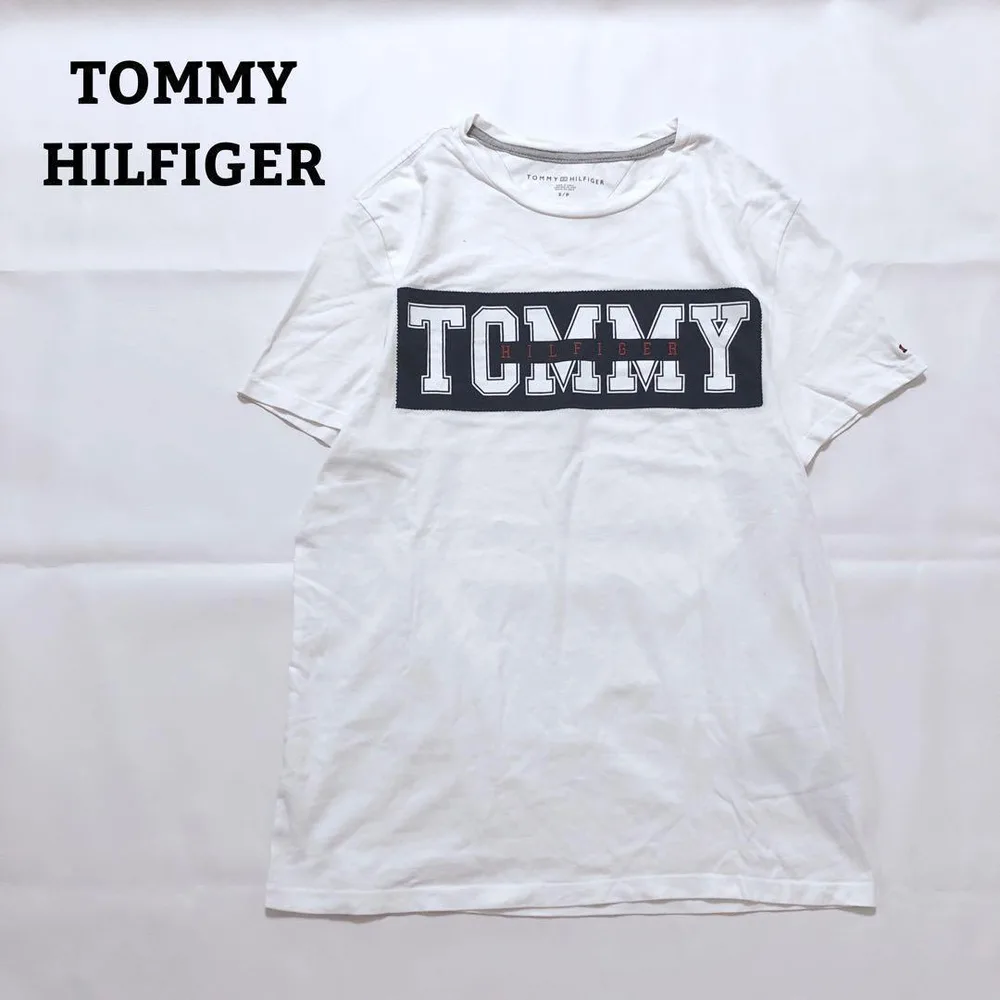 トミーヒルフィガー Tシャツ インド製 綿 コットン100 プリント S