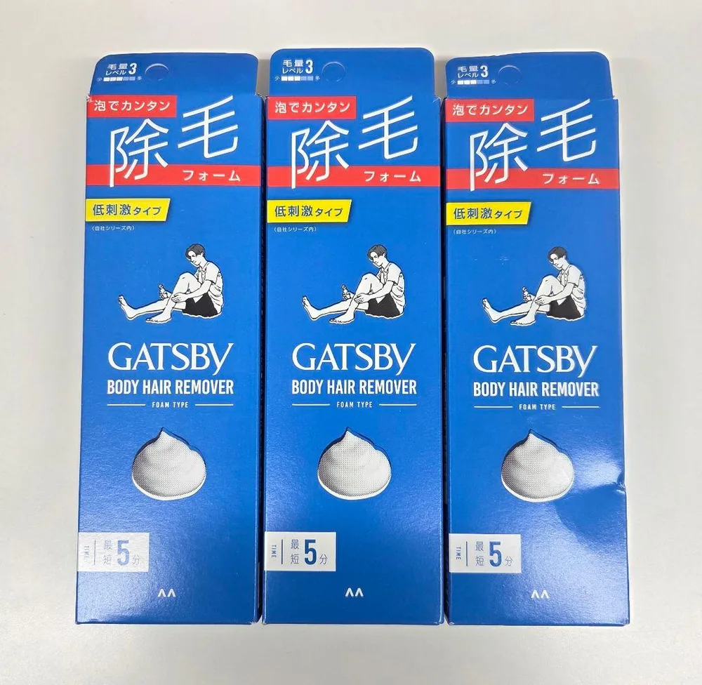 マンダム ギャツビー GATSBY 除毛フォーム〈除毛剤〉 80g ×3