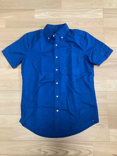 Hurley short sleeve shirt blue size XS
