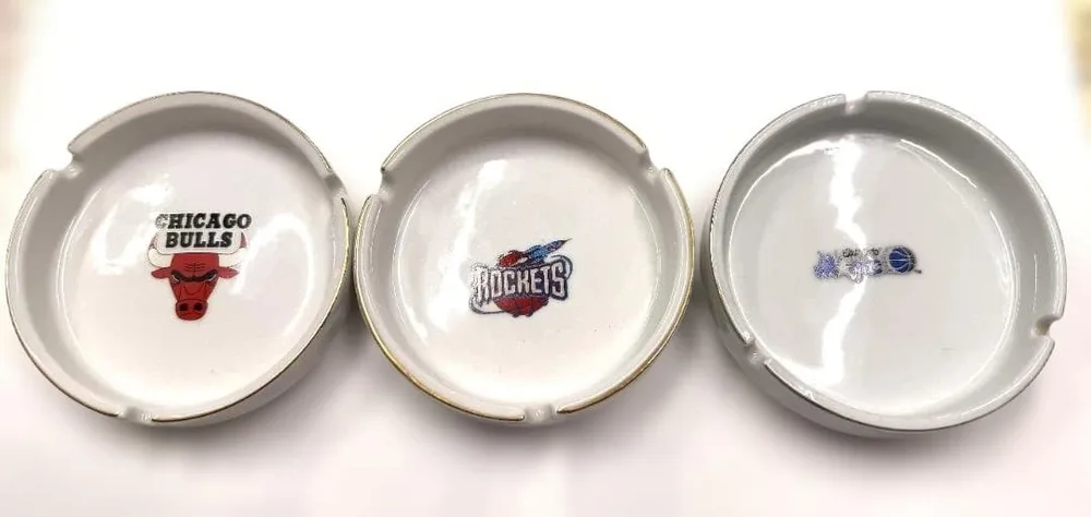 【新品】NBA 公式灰皿 3点セット シカゴブルズ ロケッツ オーランドマジック
