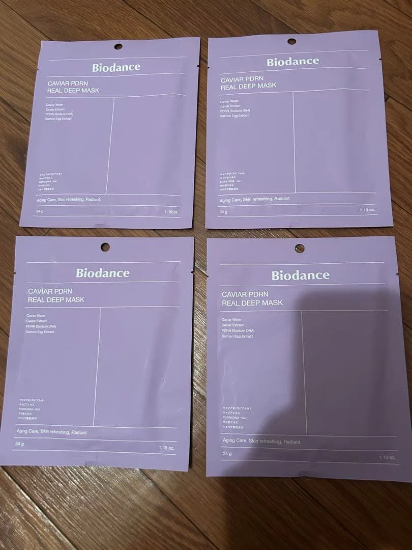 【新品】Biodance キャビアPDRNリアルディープマスク 4枚