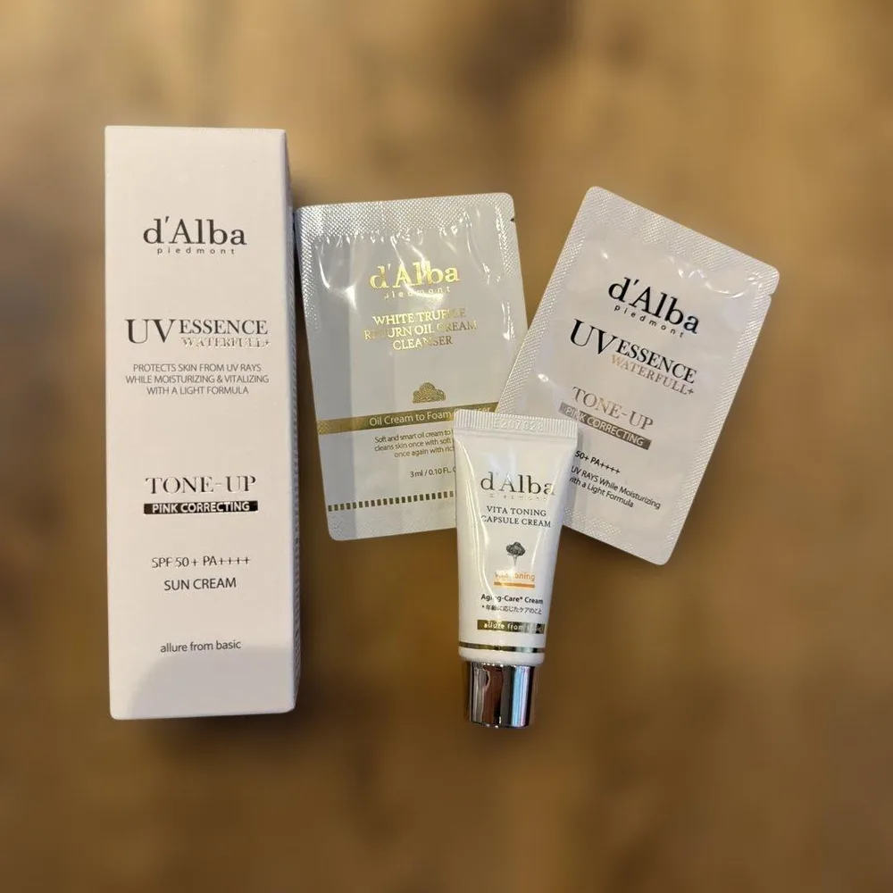 【新品未使用】d’Alba ダルバ トーンアップサンクリーム ピンク 50ml