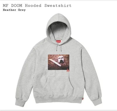 Supreme MF DOOM パーカー グレー
