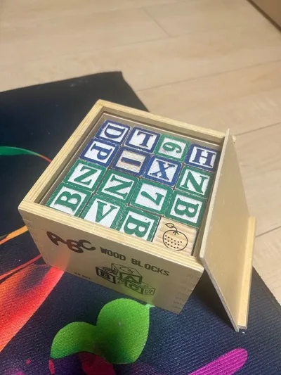 木製積み木 ABC WOOD BLOCKS 知育玩具