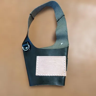 ハンドメイド 本革 レザー ダークグリーン ドリンクホルダー