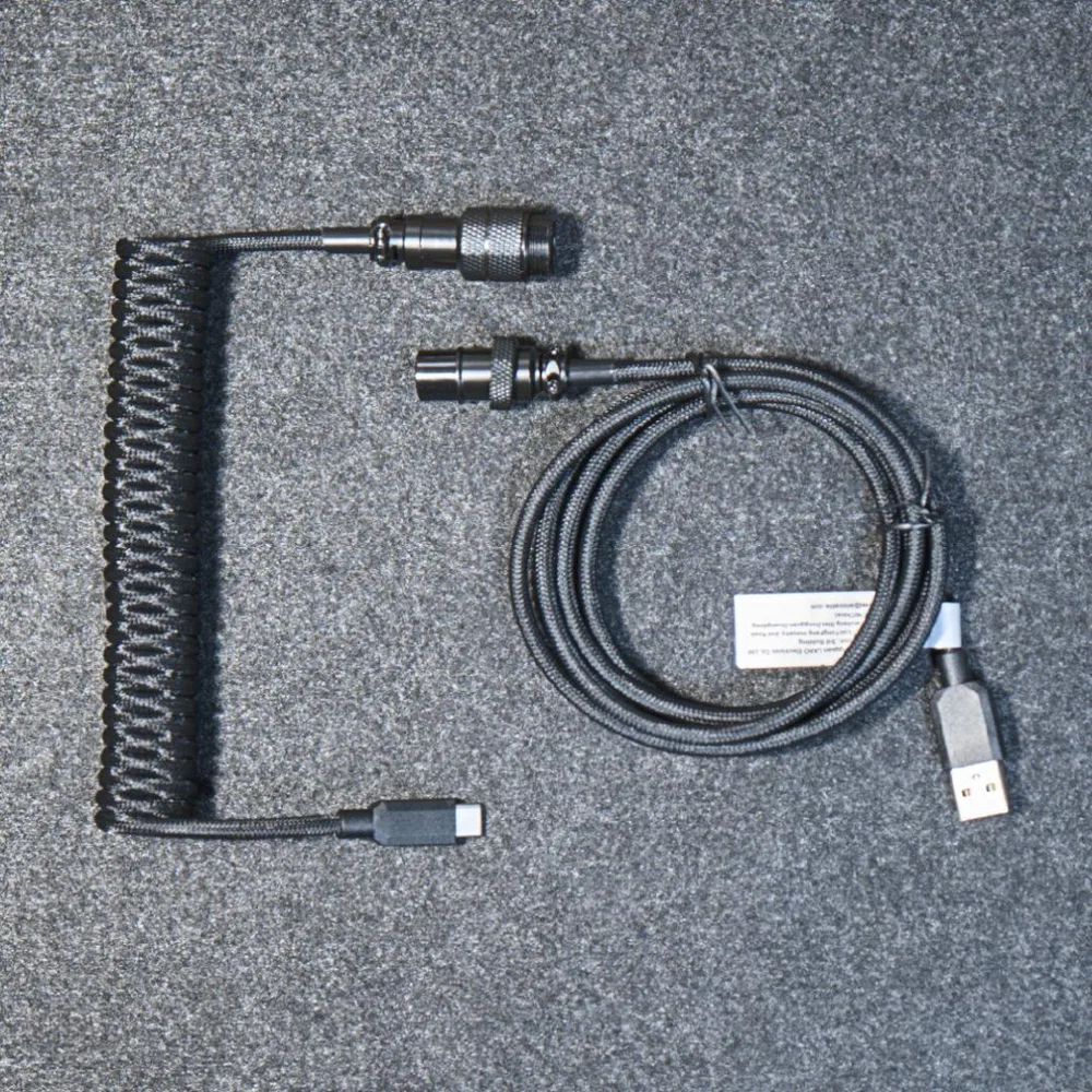 A to C USBコイルケーブル