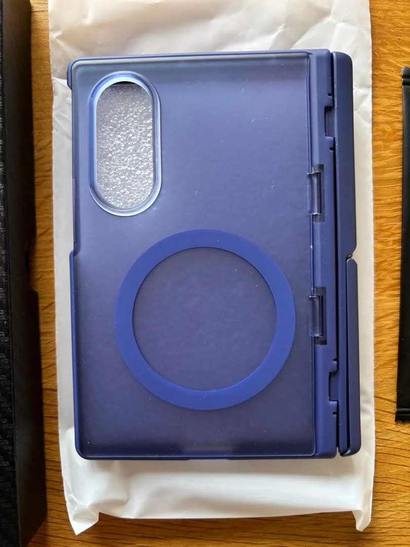 Galaxy Z Fold8 ケース MagSafe対応 スタンド ブルー
