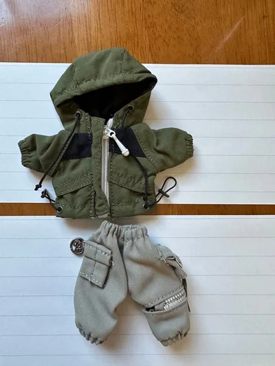 ねんどろいど服 オビツ11服 ドール服 運動着 ジャージ 緑